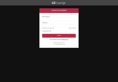 
                            10. LG Lounge: Login