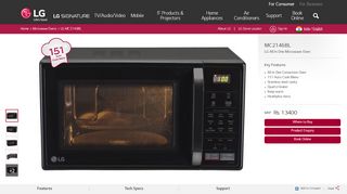 
                            6. LG MC2146BL Convection Microwave Oven | LG India