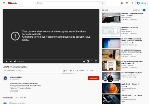 
                            6. LG NAS N1A1 vulnerabilities - YouTube