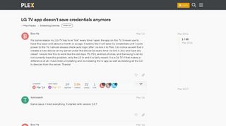 
                            6. LG TV app doesn't save credentials anymore - Streaming Devices ...