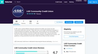 
                            12. LGE Community Credit Union Reviews - WalletHub