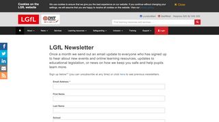 
                            2. LGfL Newsletter Signup - London Grid for Learning