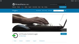 
                            8. LH Private Content Login | WordPress.org