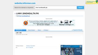 
                            2. lhw1.sindhealth.pk at Website Informer. LHW - MIS. Visit ...