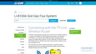 
                            7. LI-8100A | Connecting with the TP-Link Wireless Router
