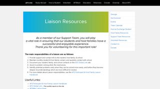 
                            6. Liaison Resources | AFS-USA