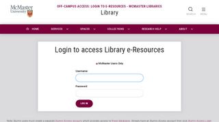 
                            1. LibAccess Login - Bad Request - McMaster University