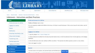 
                            9. LibChat - LibAnswers - Instructions and Best Practices - Research ...