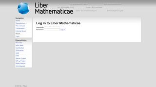 
                            13. Liber Mathematicae: Login