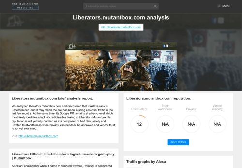 
                            8. Liberators Mutantbox. Liberators Official Site-Liberators login ...