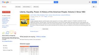 
                            11. Liberty, Equality, Power: A History of the American People, Volume ...