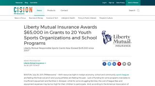 
                            12. Liberty Mutual Insurance Awards $65,000 in Grants to 20 Youth ...