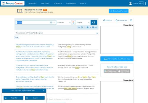 
                            8. libpq - Translation into English - examples German | Reverso Context