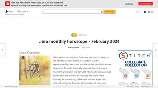 
                            12. Libra monthly horoscope - February 2019 - MSN.com