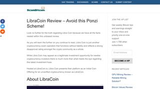 
                            8. LibraCoin Review - Avoid this Ponzi Scheme! - Scam Bitcoin
