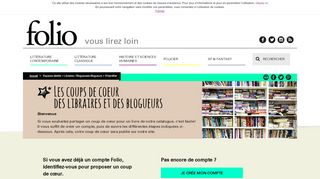 
                            5. Libraires - Site Folio