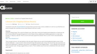 
                            12. Libranet 2.8.1 Flagship Edition Review - OSnews