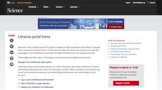 
                            10. Librarian portal home | Science | AAAS