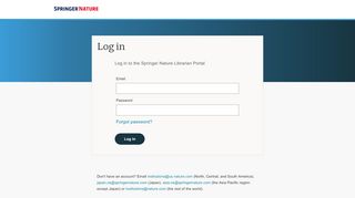 
                            13. Librarian Portal - login - Springer Nature