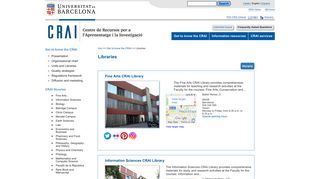 
                            6. Libraries | Centre de Recursos per a l'Aprenentatge i la ... - CRAI UB