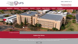 
                            7. Library and Information Services Home - UFS