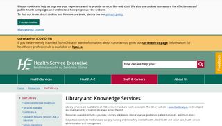 
                            10. Library and Knowledge Services - HSE.ie