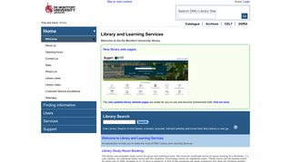 
                            1. Library and Learning Services. - De Montfort University
