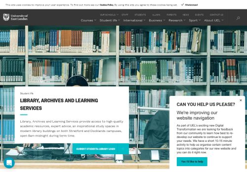 
                            1. Library and Learning Services - University of East London (UEL)