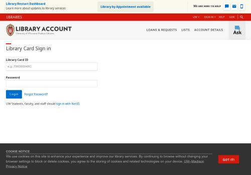 
                            11. Library Card Login - Library Account