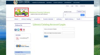 
                            6. Library Catalog Account Login | Ventura County Library