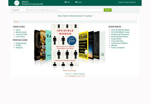 
                            10. Library Catalogue - insead