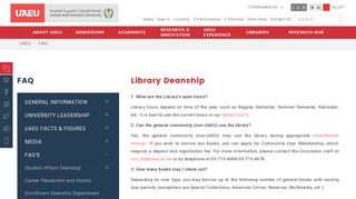 
                            7. Library Deanship