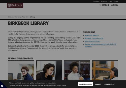 
                            7. Library facilities at Stratford — Birkbeck, University of London