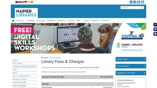 
                            10. Library Fees & Charges - Napier Libraries