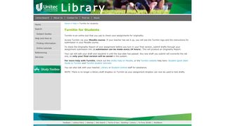 
                            12. Library - Help - Turnitin for students - Unitec Institute of Technology ...