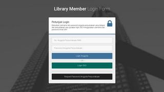 
                            7. Library Member Login Form - Perpustakaan UNY