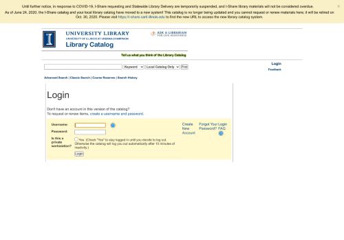 
                            1. Library Resource Finder: Login - I-Share