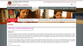 
                            5. Library - Sacred Heart College, Chalakudy