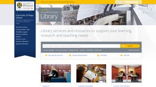 
                            1. Library services and resources to support your ... - University of Otago