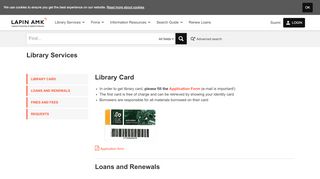 
                            9. Library Services | Lapinamk - LUC-Finna