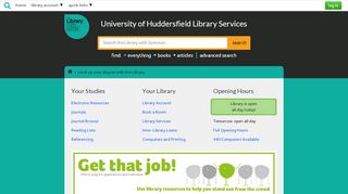 
                            9. Library Services :: University of Huddersfield
