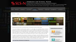 
                            9. Library - Symbiosis Law School, Noida