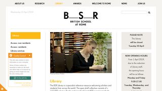 
                            7. Library « The British School at Rome