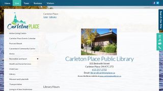 
                            7. Library - Town of Carleton Place