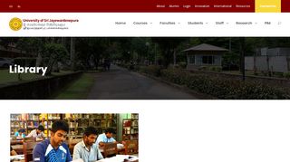 
                            2. Library - University of Sri Jayewardenepura, Sri Lanka