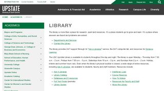 
                            10. Library | USC Upstate