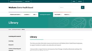 
                            7. Library » Waikato District Health Board