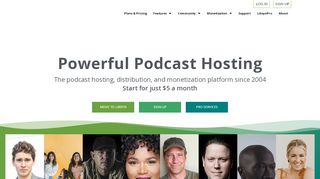 
                            10. Libsyn - Podcast Hosting Services
