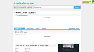 
                            13. libyatech.ly at WI. Libya Tech Co. - Website Informer