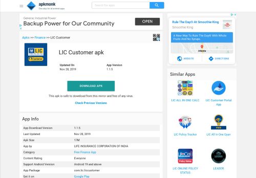 
                            6. LIC Customer apk - Download Android App Apks Free